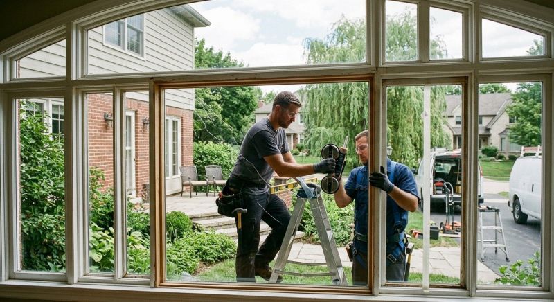 Curved Window Repair in Alpharetta, GA